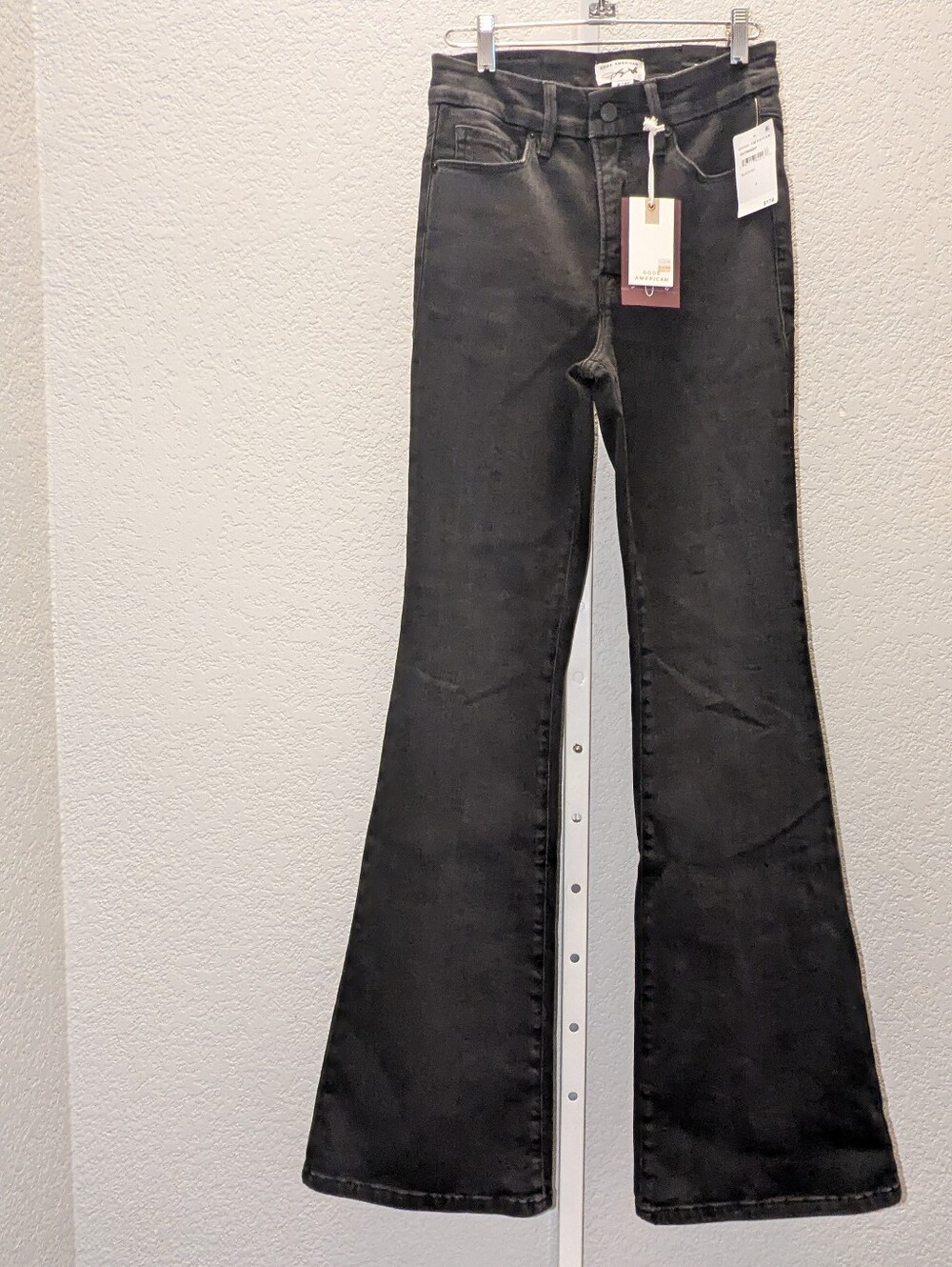 NWT Good American x Dolly Parton Dolly Joleans Flare Jeans Black 4/27